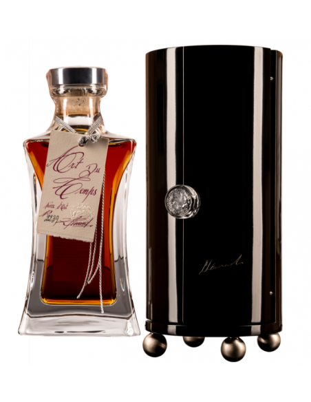 Cognac Lhéraud - Coffret Art du Temps - lot N°0973, carafe cristal