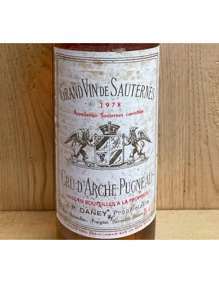 1978 Cru d'Arche Pugneau - Sauternes
