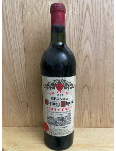 1959 Château Cormey Figeac - Saint-Emilion Grand Clu Classé - BG