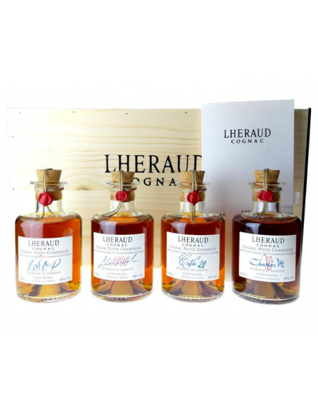 Cognac Lhéraud - gift box Apotheker, 4 x 20cl