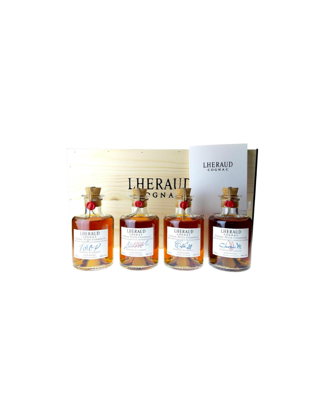 Cognac Lhéraud - coffret dégustation Apotheker, 4 x 20cl