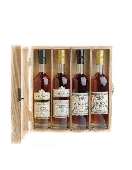 Cognac A.E DOR - Coffret Dégustation 4x20 cl