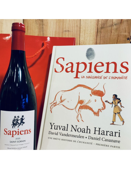 Coffret "Sapiens" - 1 bouteille + "Sapiens", une brève histoire de l'humanité