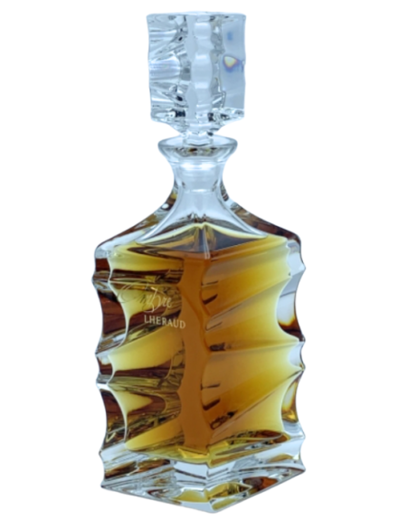 Cognac Lhéraud Coffret Ombre Lot N°0934 Petite Champagne Carafe Cristal – 70 cl
