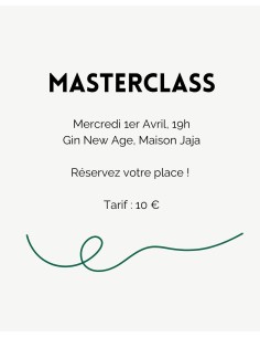 Masterclass 1 Avril - New Age Gin
