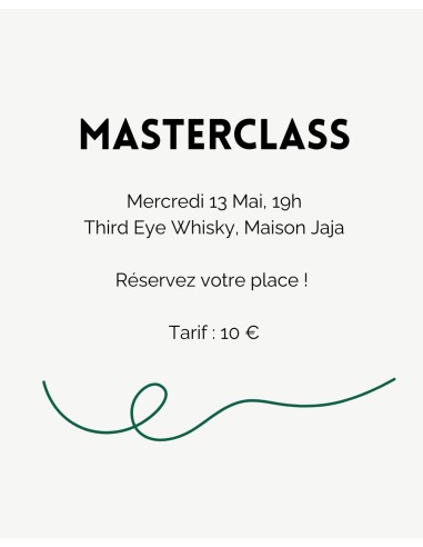 Masterclass 13 Mai - Third Eye Whisky